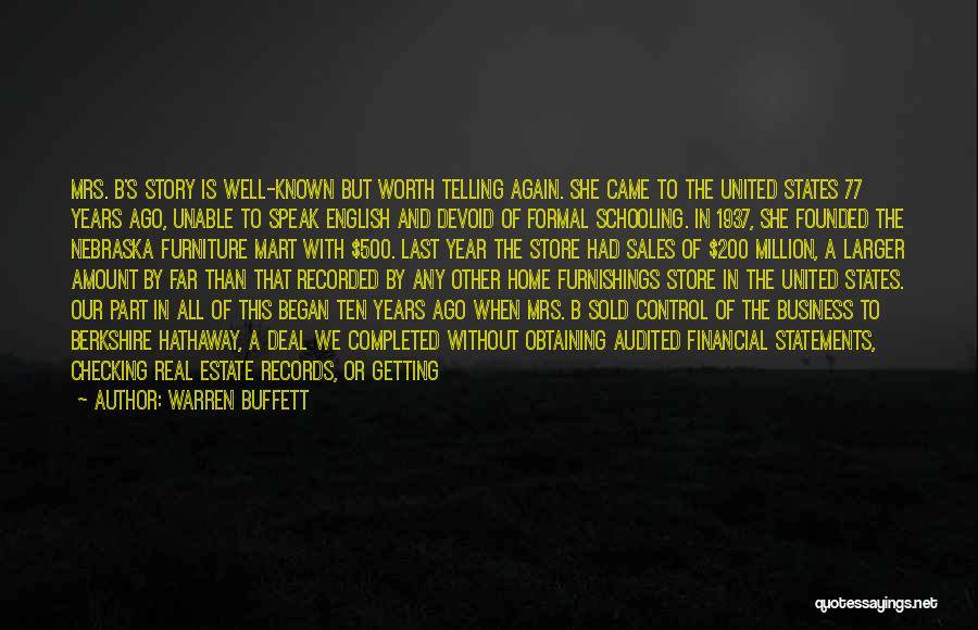 After Party Quotes By Warren Buffett