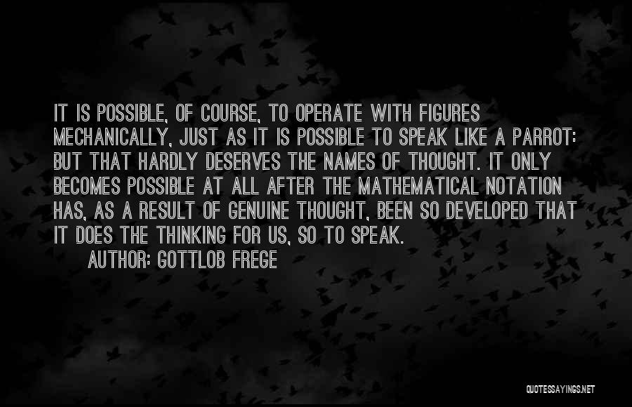 After Result Quotes By Gottlob Frege