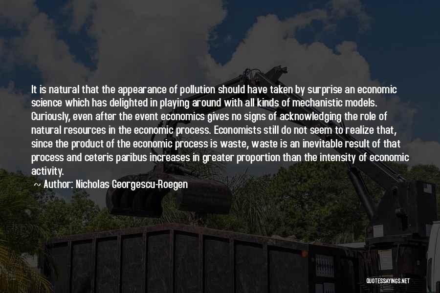 After Result Quotes By Nicholas Georgescu-Roegen