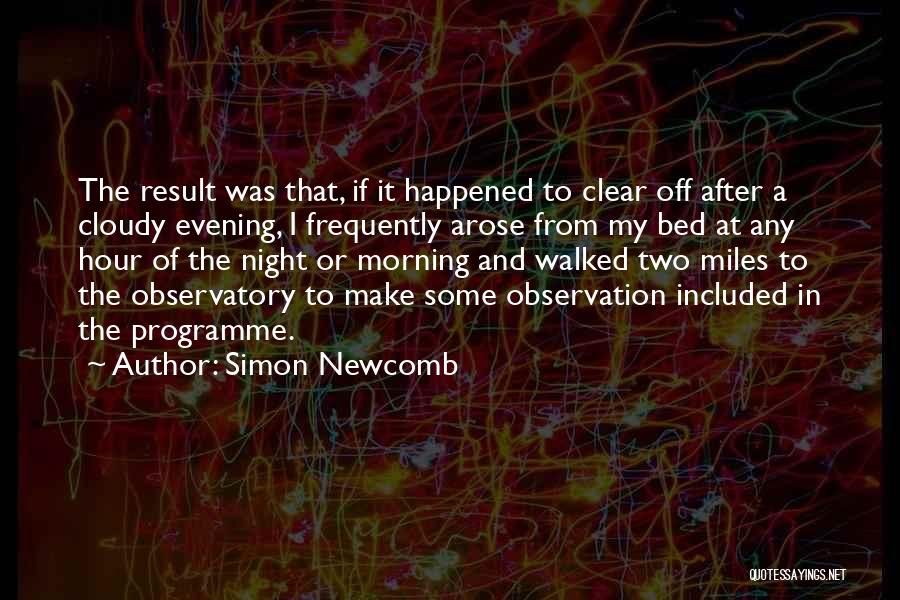 After Result Quotes By Simon Newcomb