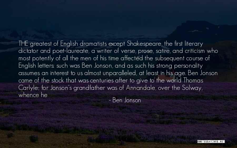 After Stock Quotes By Ben Jonson After Stock Quotes By Ben Jonson