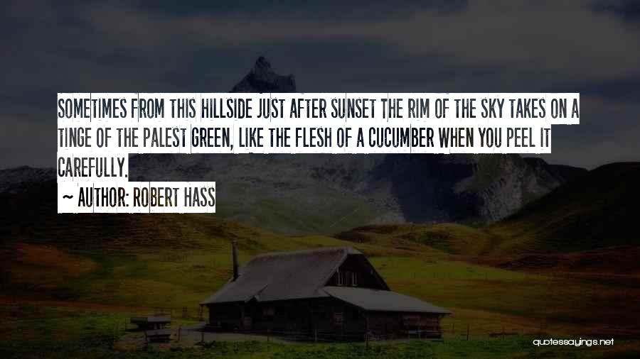 After The Sunset Quotes By Robert Hass
