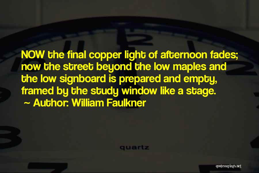 Afternoon Light Quotes By William Faulkner