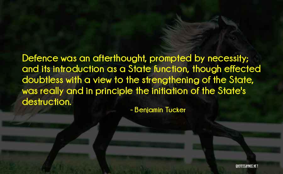 Afterthought Quotes By Benjamin Tucker Afterthought Quotes By Benjamin Tucker