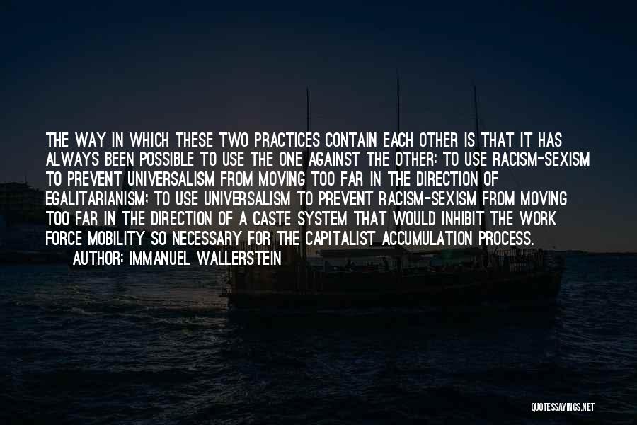 Against Caste System Quotes By Immanuel Wallerstein