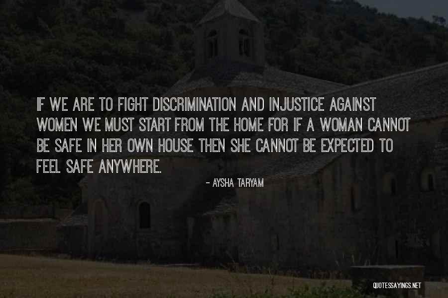 Against Discrimination Quotes By Aysha Taryam