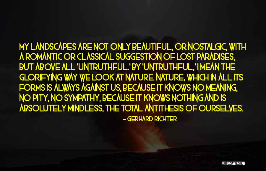 Against Nature Quotes By Gerhard Richter Against Nature Quotes By Gerhard Richter