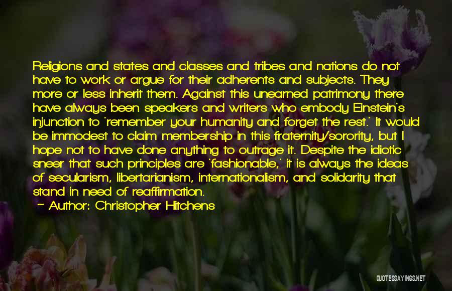 Against Religions Quotes By Christopher Hitchens