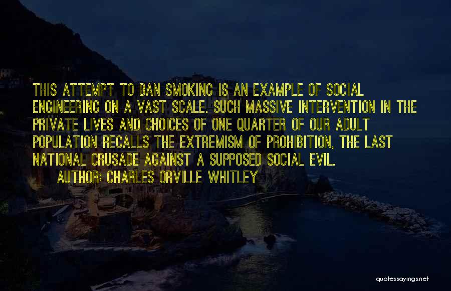 Against Smoking Quotes By Charles Orville Whitley