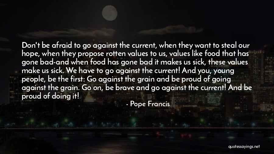 Against The Grain Quotes By Pope Francis