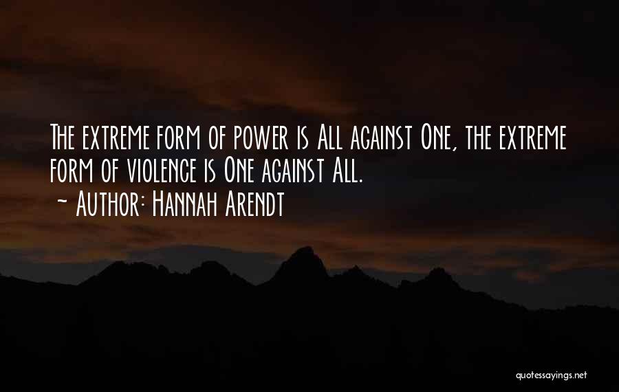 Against Violence Quotes By Hannah Arendt