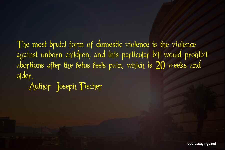 Against Violence Quotes By Joseph Fischer