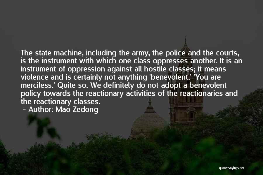 Against Violence Quotes By Mao Zedong