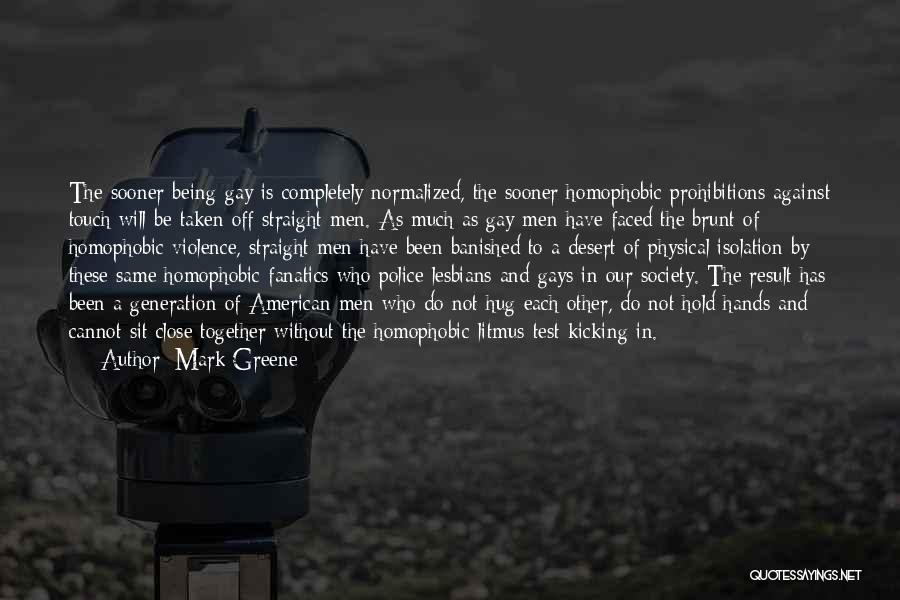 Against Violence Quotes By Mark Greene