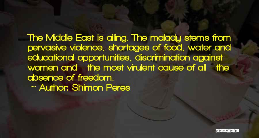 Against Violence Quotes By Shimon Peres