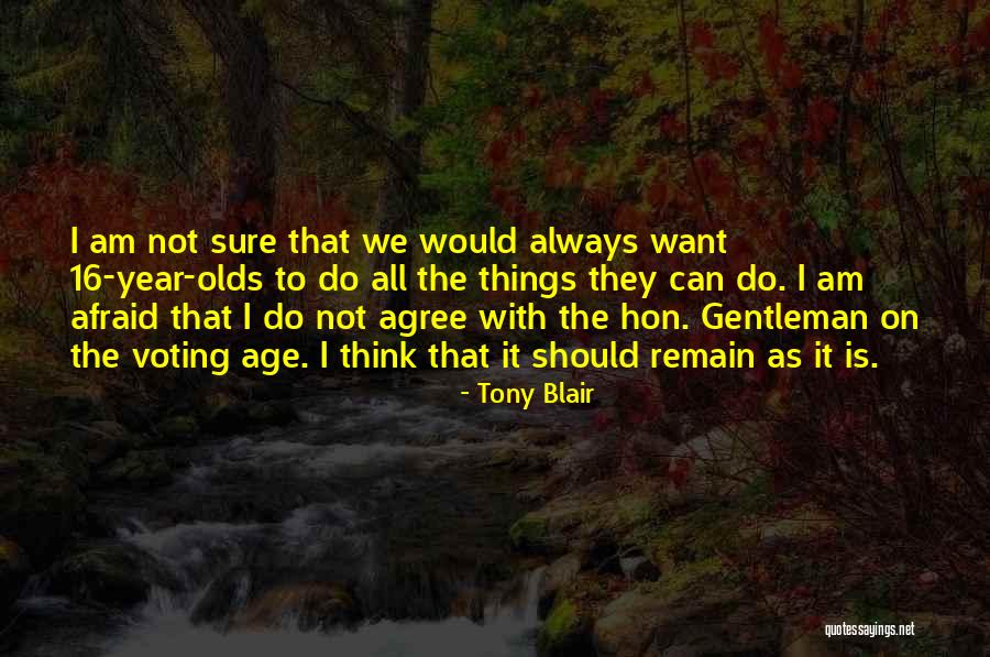 Age 16 Quotes By Tony Blair