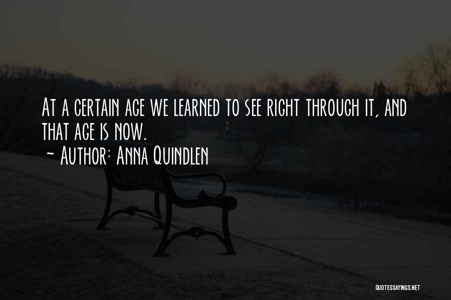 Age And Beauty Quotes By Anna Quindlen