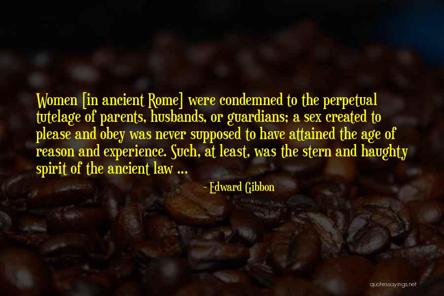 Age And Experience Quotes By Edward Gibbon