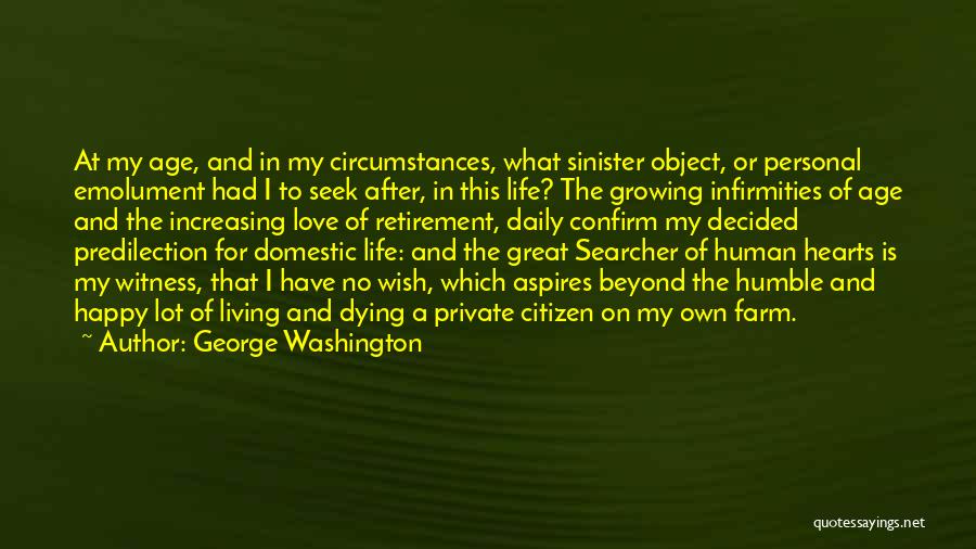 Age And Love Quotes By George Washington