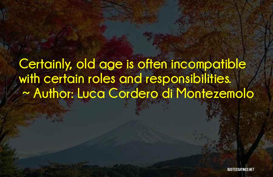 Age And Responsibility Quotes By Luca Cordero Di Montezemolo