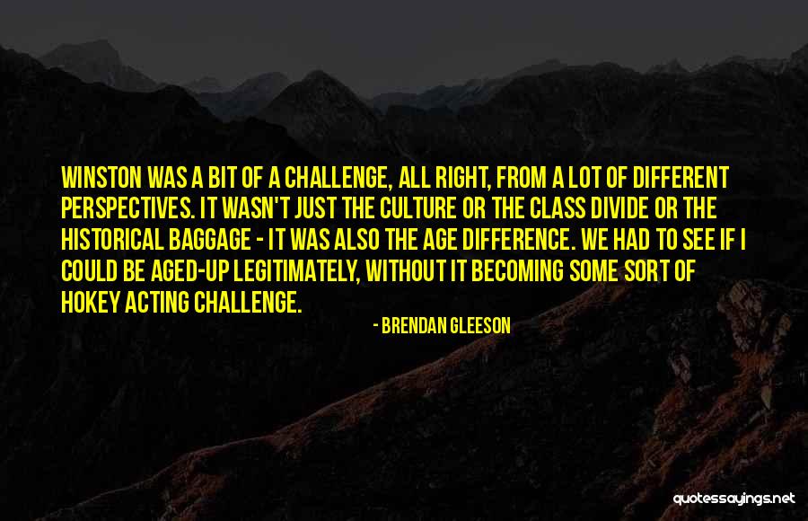 Age Challenge Quotes By Brendan Gleeson