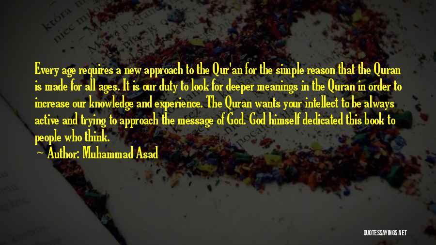 Age Increase Quotes By Muhammad Asad