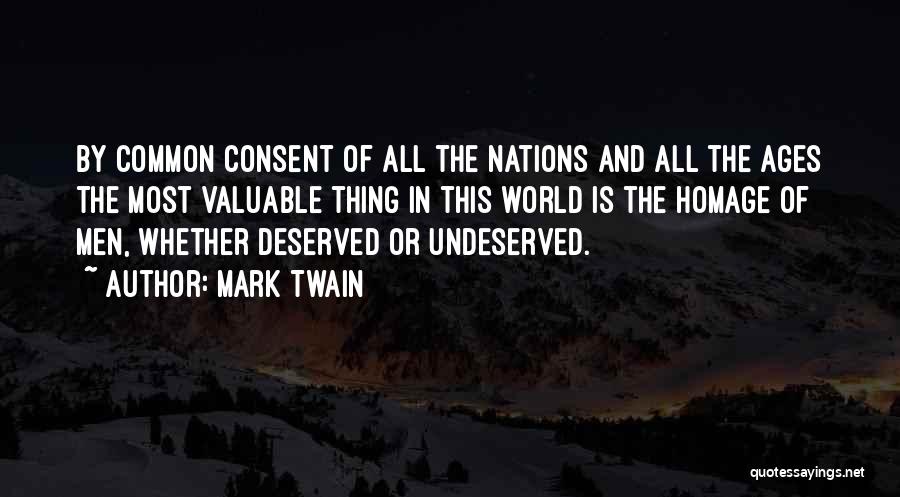 Age Of Consent Quotes By Mark Twain