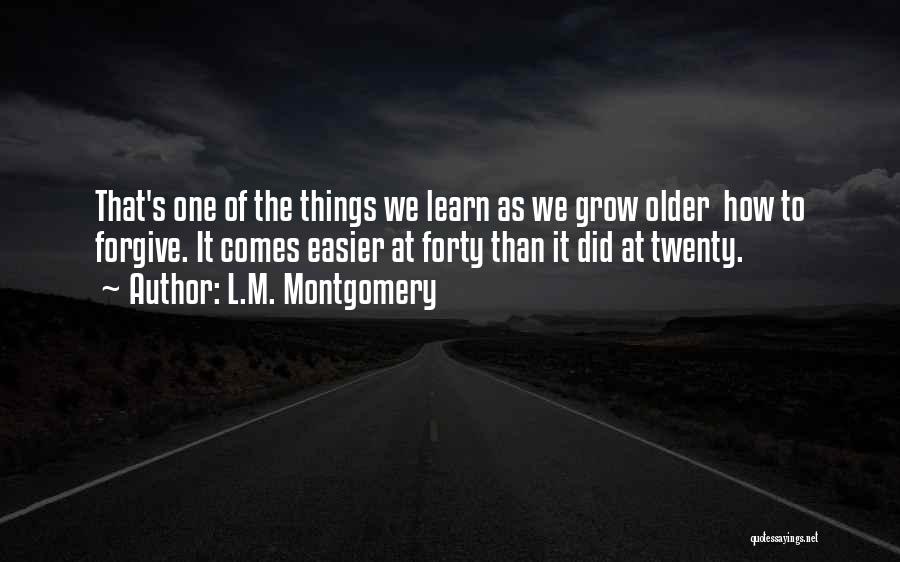 Age Of Quotes By L.M. Montgomery