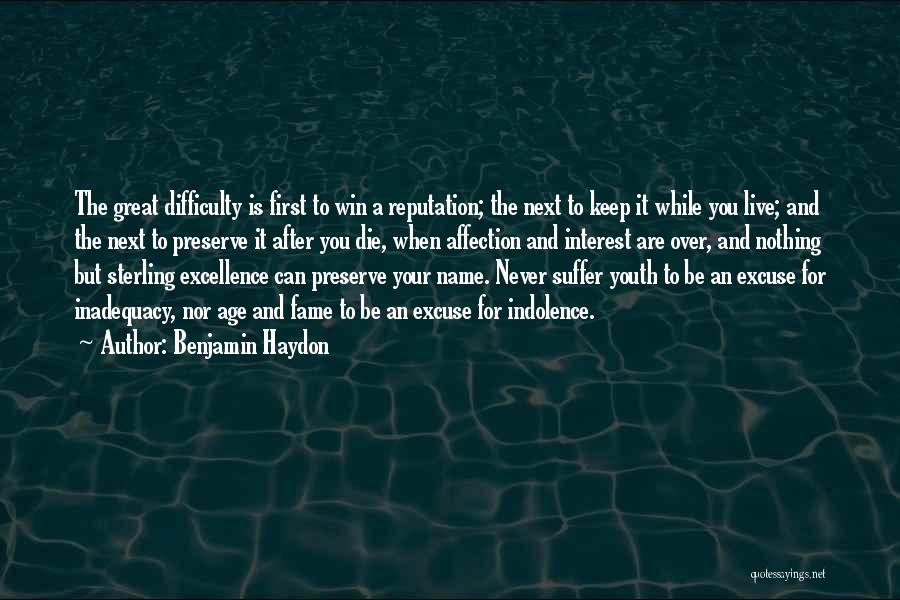 Age Over Youth Quotes By Benjamin Haydon