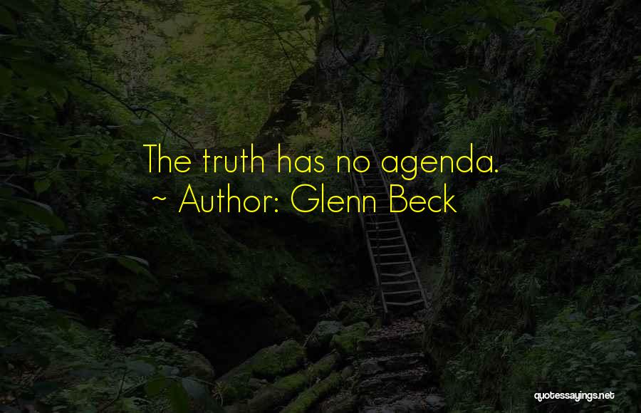 Agenda Quotes By Glenn Beck