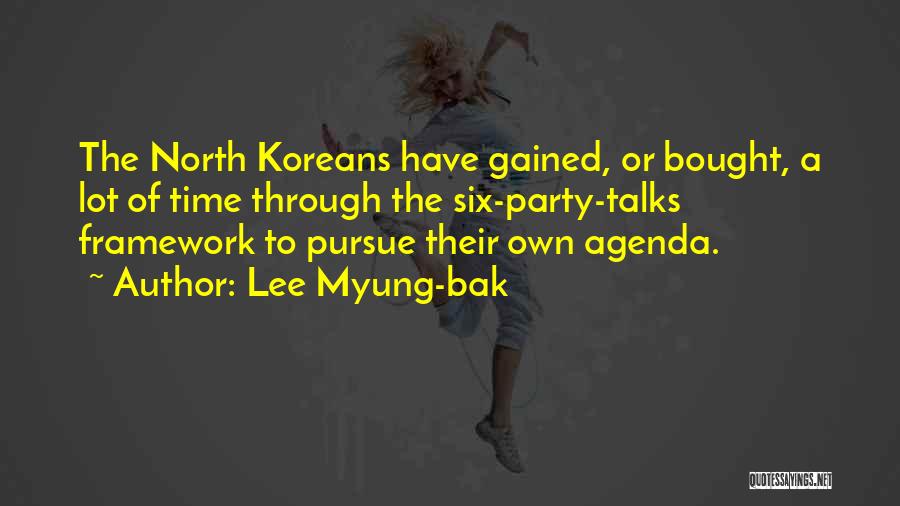 Agenda Quotes By Lee Myung-bak