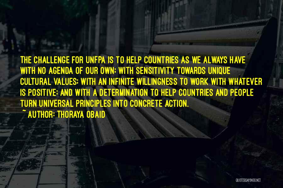 Agenda Quotes By Thoraya Obaid