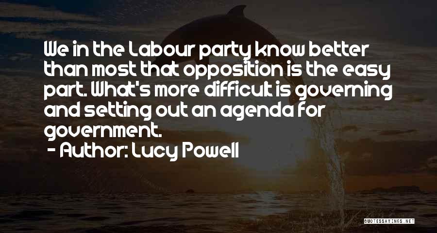 Agenda Setting Quotes By Lucy Powell