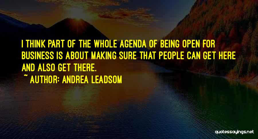 Agendas Quotes By Andrea Leadsom