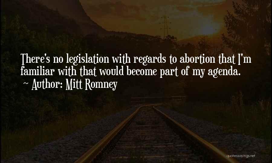 Agendas Quotes By Mitt Romney