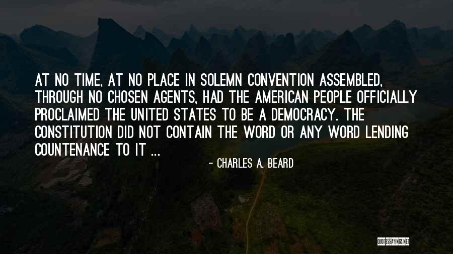 Agents The Quotes By Charles A. Beard Agents The Quotes By Charles A. Beard
