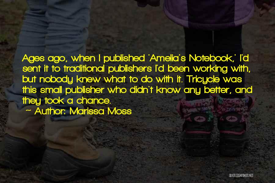 Ages Ago Quotes By Marissa Moss