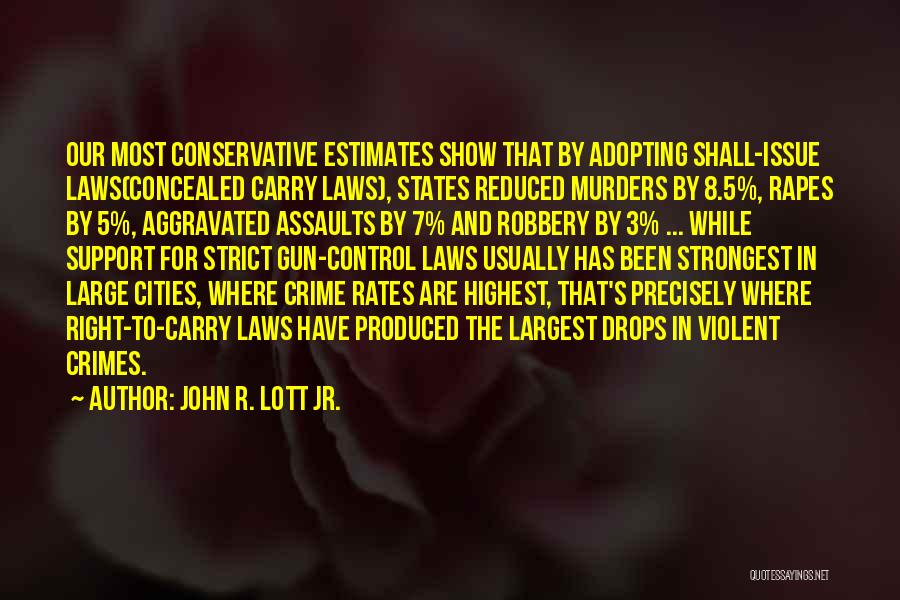 Aggravated Quotes By John R. Lott Jr.