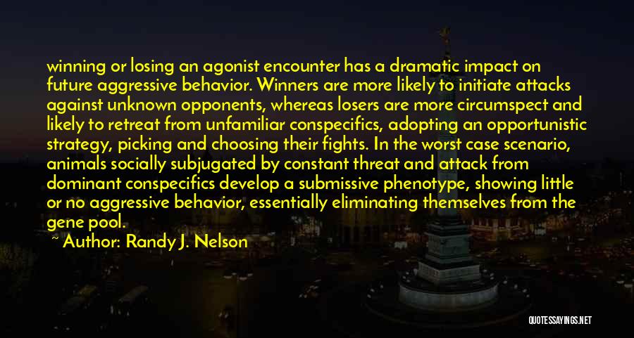 Aggressive Behavior Quotes By Randy J. Nelson