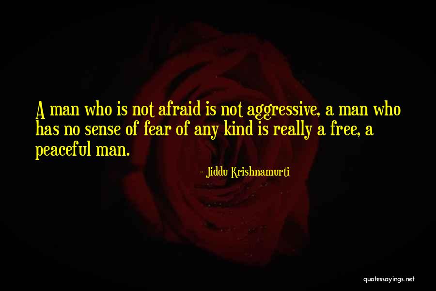 Aggressive Man Quotes By Jiddu Krishnamurti