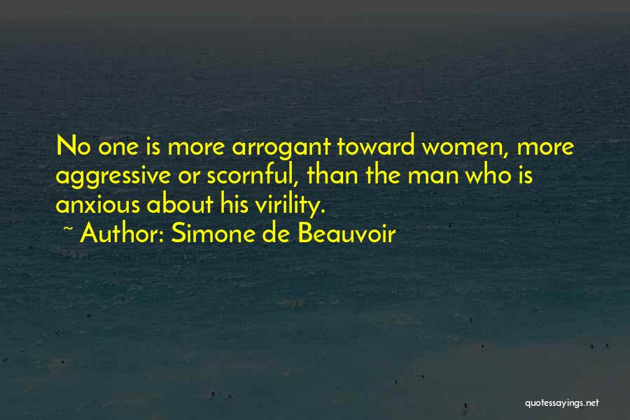 Aggressive Man Quotes By Simone De Beauvoir