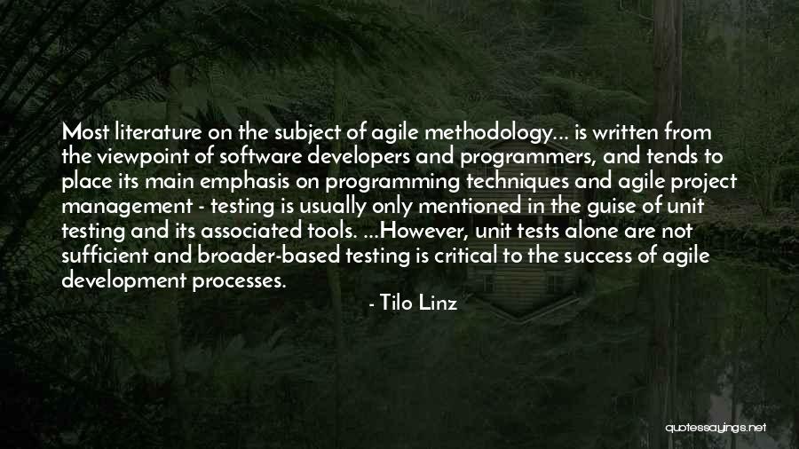 Agile Programming Quotes By Tilo Linz