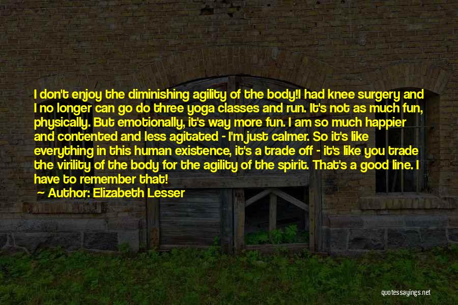 Agility Quotes By Elizabeth Lesser