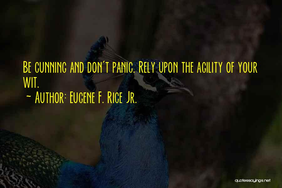 Agility Quotes By Eugene F. Rice Jr.