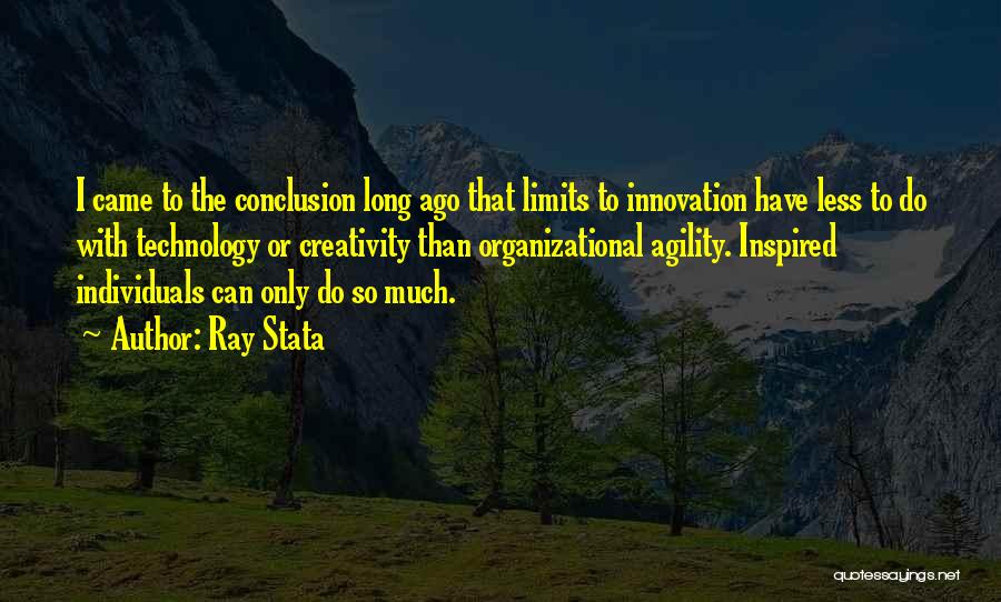 Agility Quotes By Ray Stata