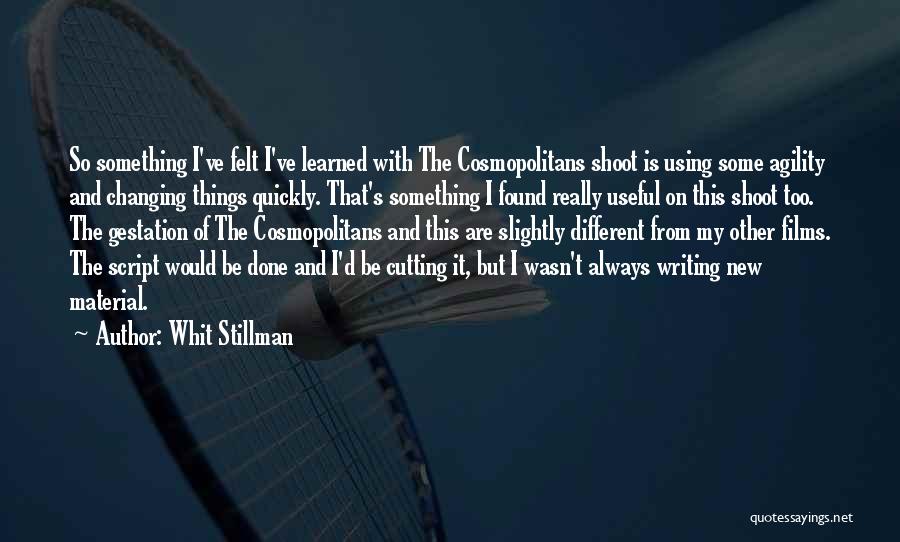 Agility Quotes By Whit Stillman