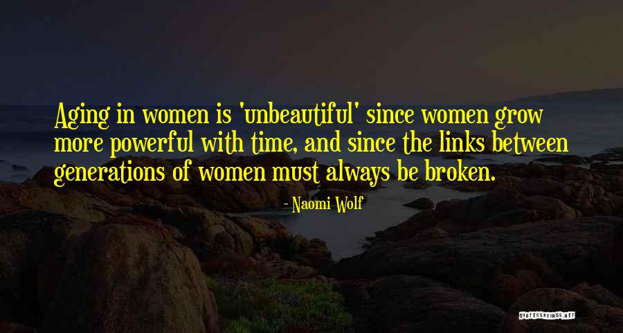 Aging Beauty Quotes By Naomi Wolf