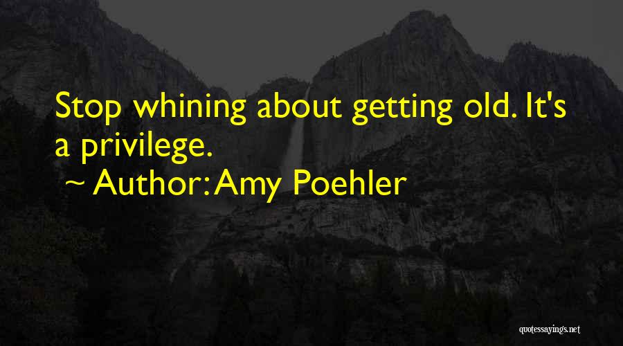 Aging Gracefully Quotes By Amy Poehler