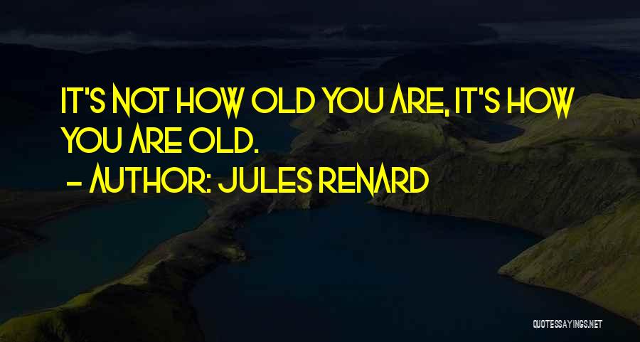 Aging Gracefully Quotes By Jules Renard