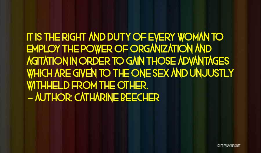 Agitation Quotes By Catharine Beecher